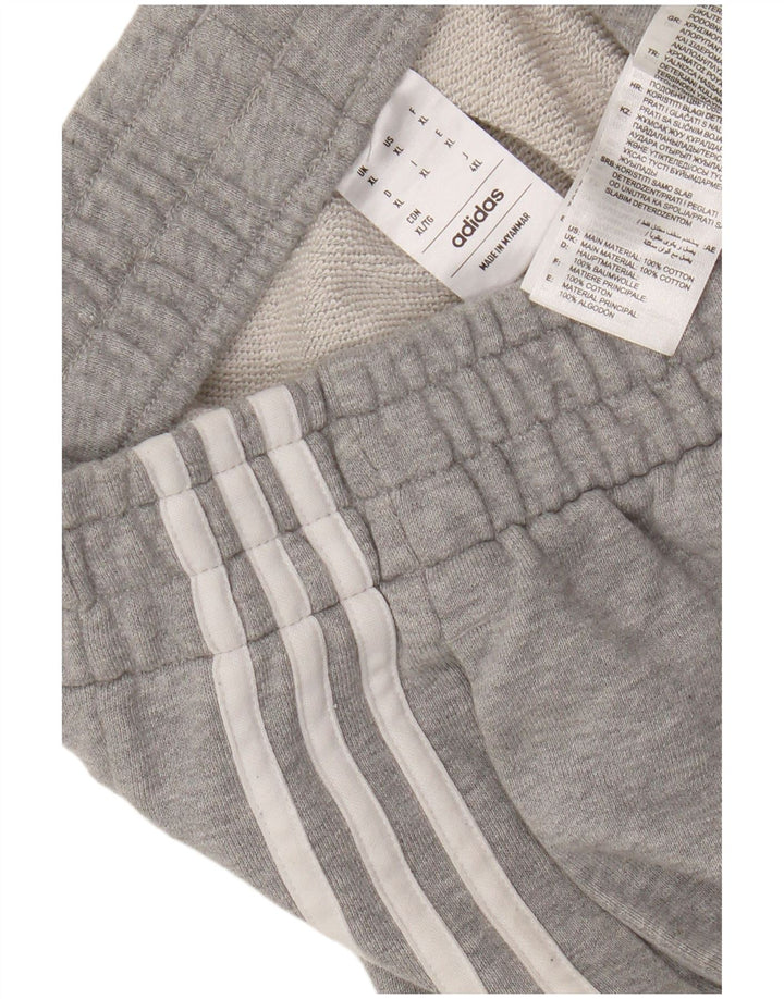 Męskie spodenki sportowe Adidas XL, szare, bawełniane