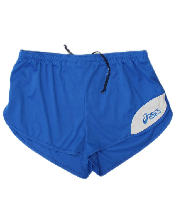 Damskie spodenki sportowe Asics Graphic UK 14, poliester w kolorze średnioniebieskim