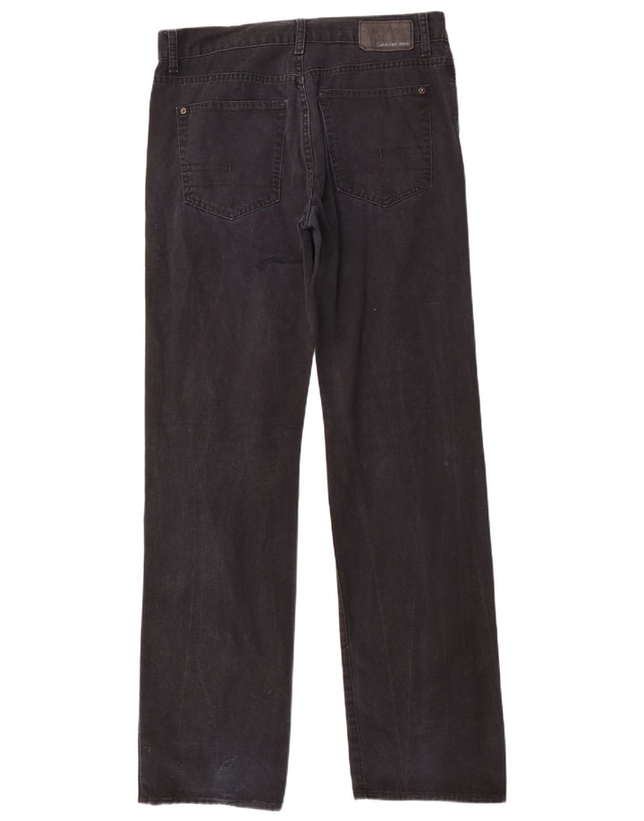 Męskie proste dżinsy Calvin Klein W33 L34 Granatowe, bawełniane