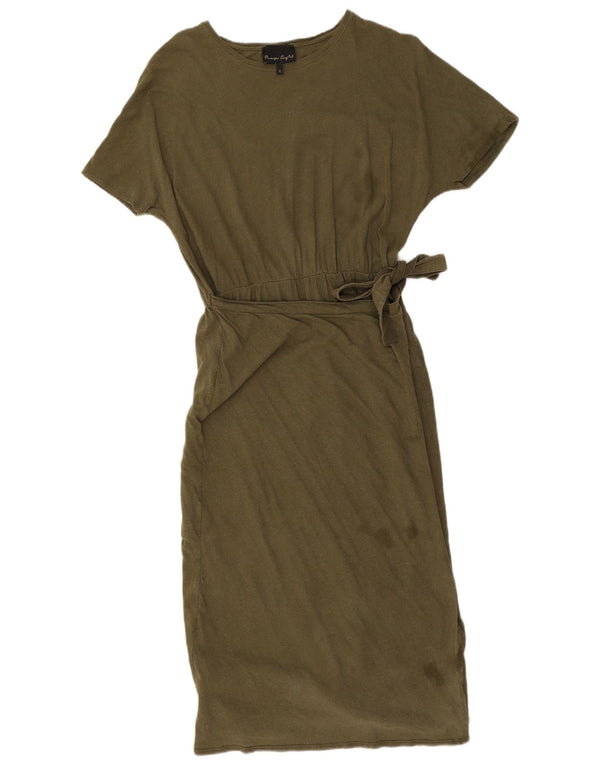 Damska sukienka T-shirtowa Phase Eight UK 12, średnia bawełna khaki
