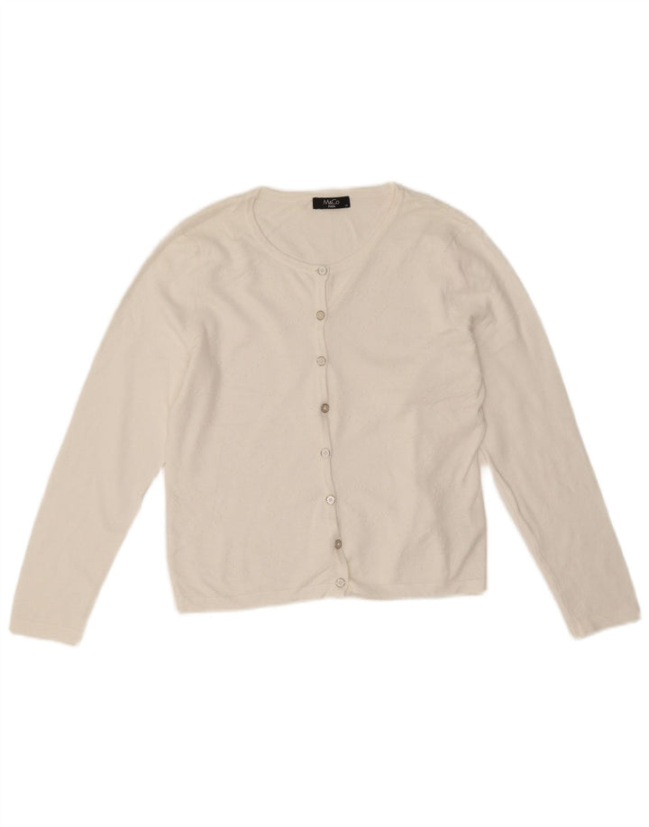 Sweter damski M&Co Petite Bolero UK 14, średni, biały, wiskoza