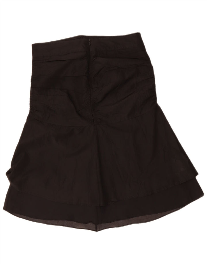 Vintage damska spódnica w kształcie tulipana, średnia W30, czarny octan