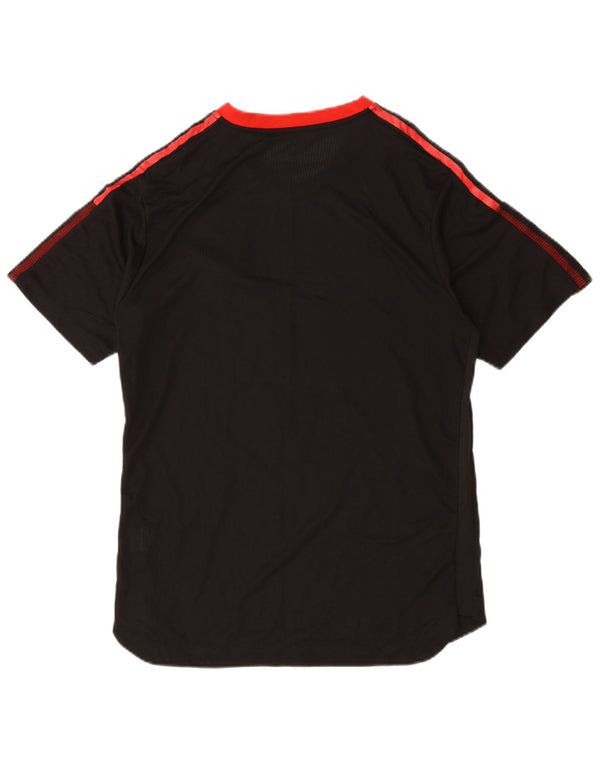 Męska koszulka z grafiką Adidas Manchester United Top XL Czarny poliester