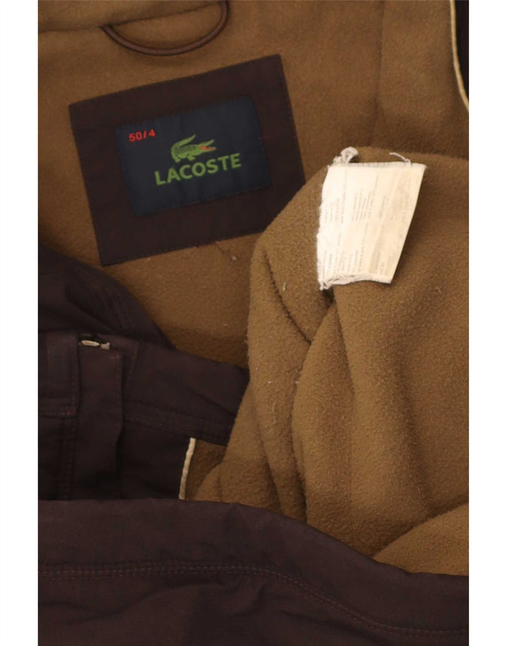 Męska kurtka wiatrówka Lacoste, rozmiar 4, średni brązowy poliamid