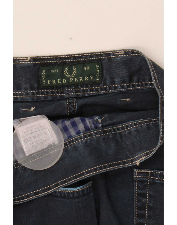 Jeansy męskie Fred Perry IT 48 Medium W33 L30 Granatowa bawełna