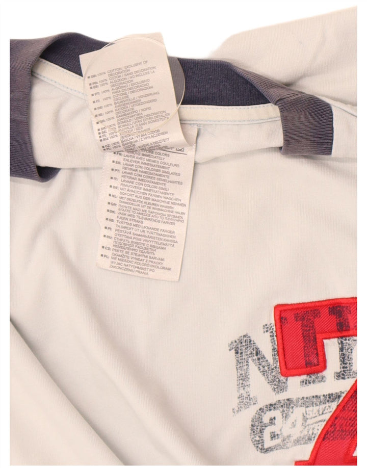 Męska koszulka z grafiką Nike, XL, biała, bawełniana