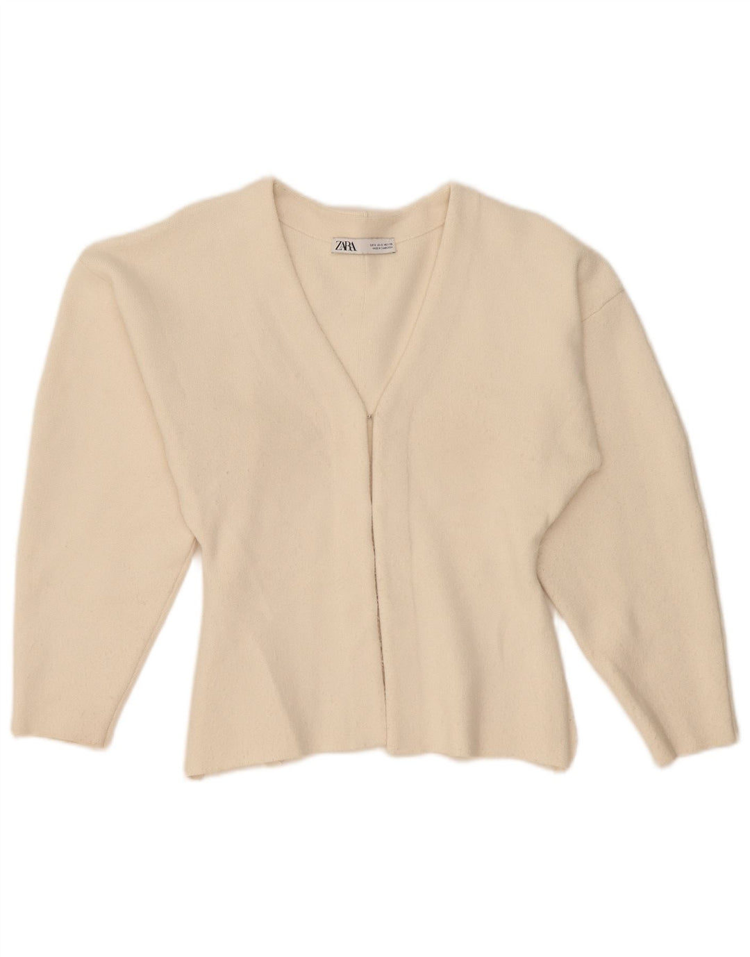 Sweter damski Zara Cardigan UK 10 Small Beżowa Wiskoza