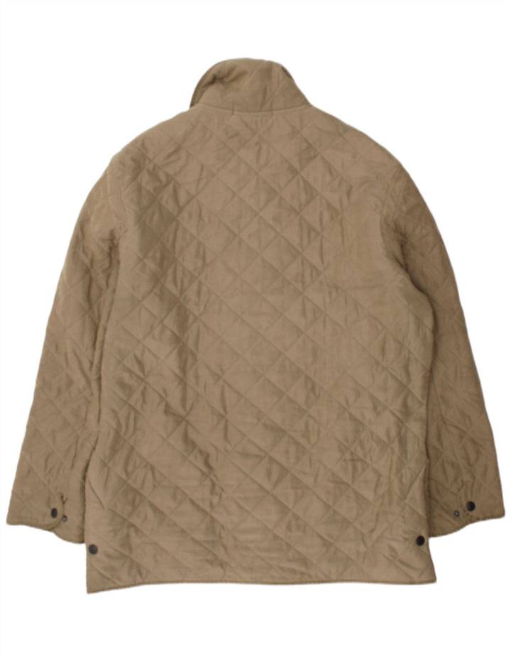 Męska pikowana kurtka Barbour UK 42 XL Beżowy poliester