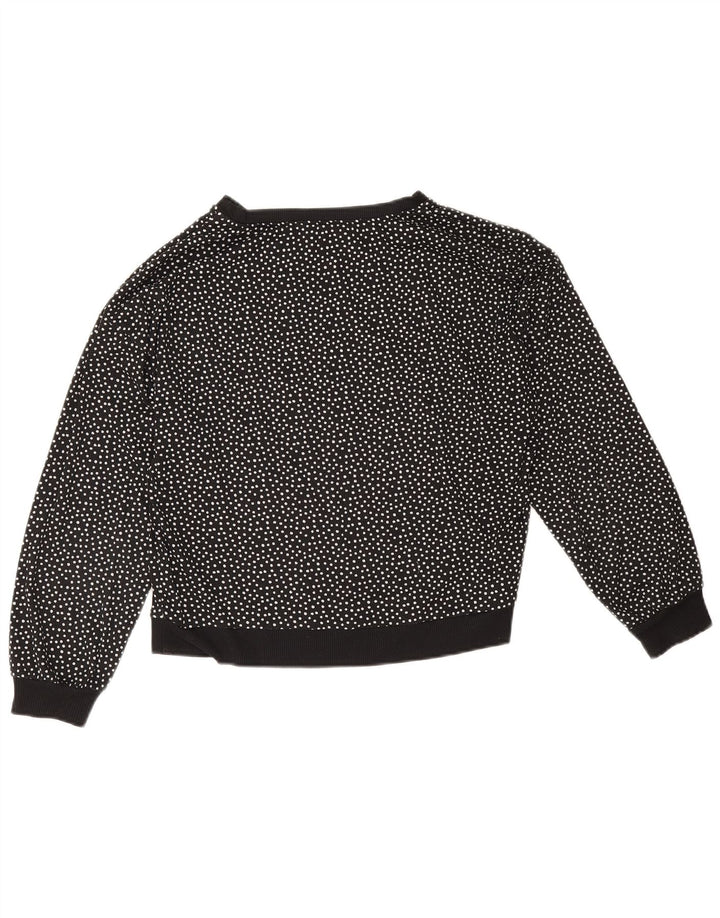 Damski sweter oversize Oasis Crop UK 10, małe czarne kropki