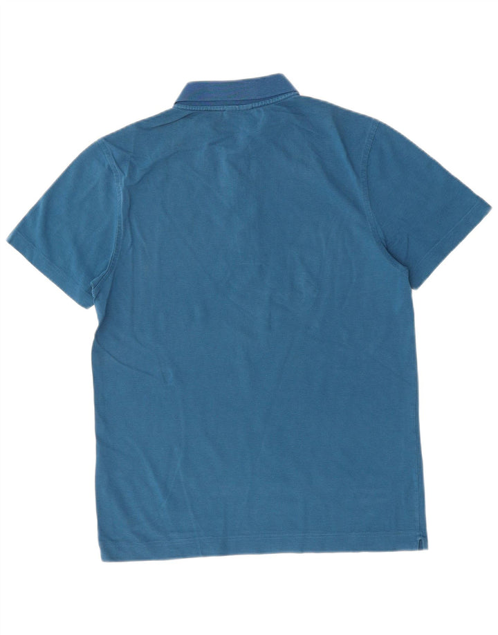 LACOSTE Mens Polo Shirt Size 3 Small Blue Cotton