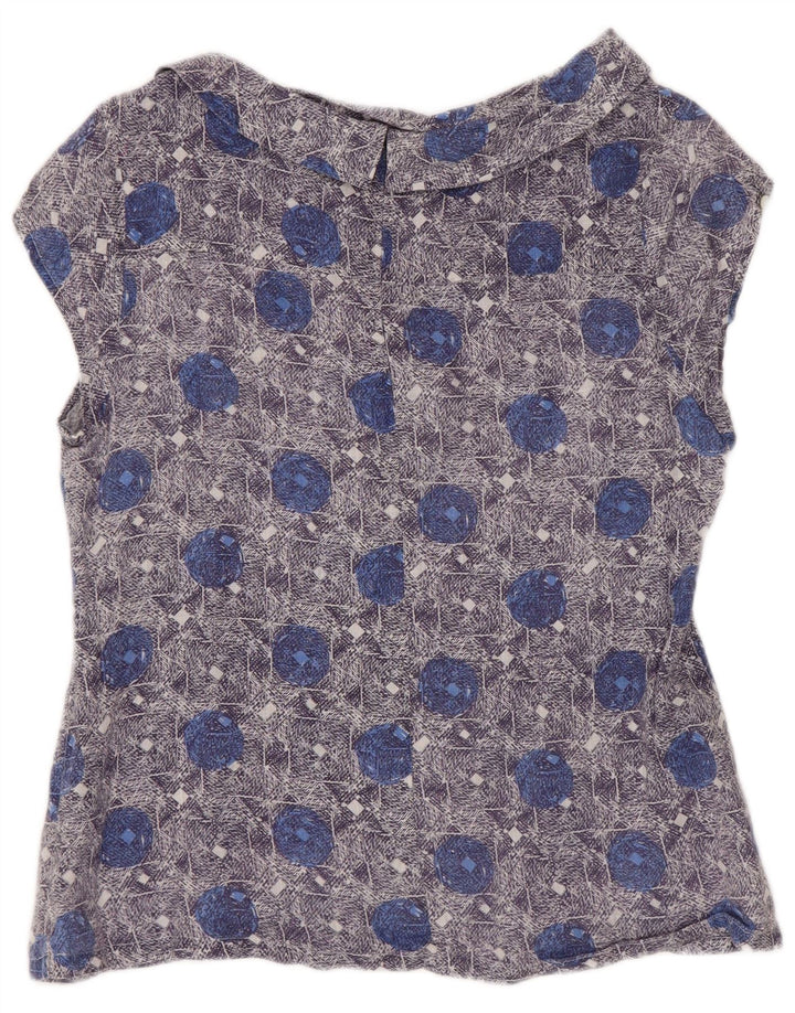 Bluzka damska White Stuff Top UK 10 Small Blue Floral Linen