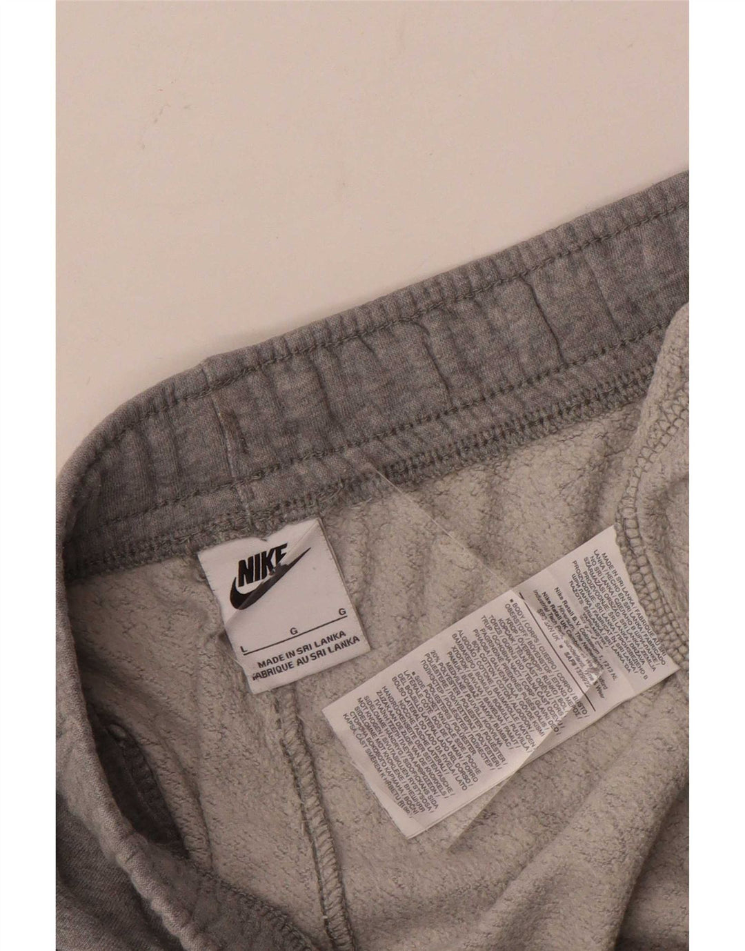 Męskie spodnie dresowe Nike, duże, szare, bawełniane