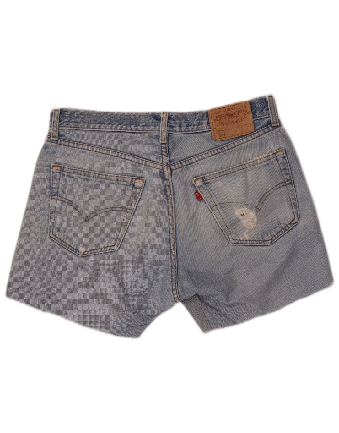 Damskie spodenki jeansowe Levi's 501 w trudnej sytuacji W33 Średni niebieski