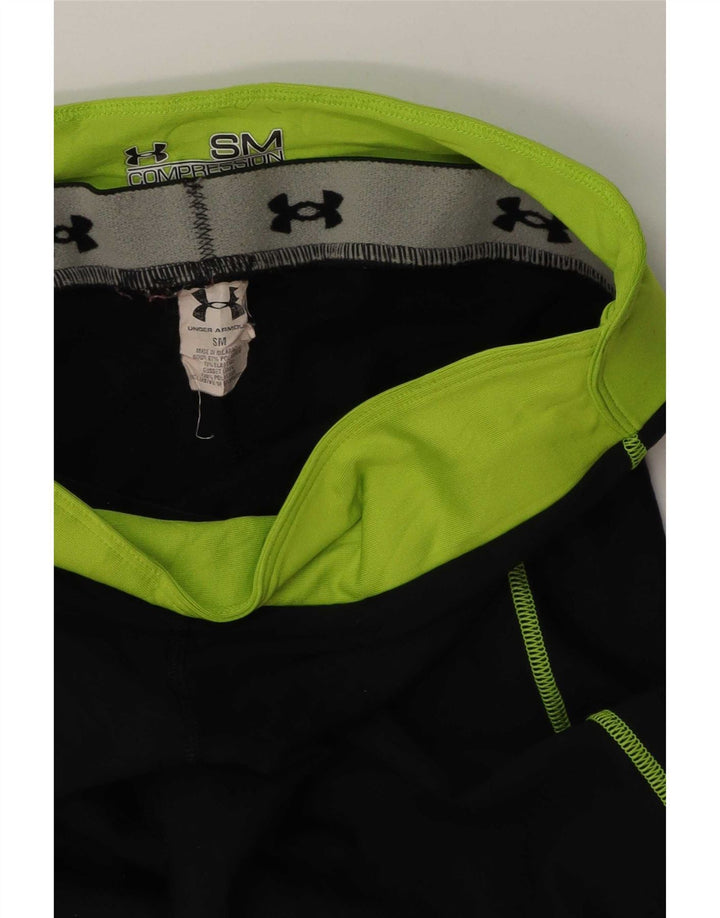 Legginsy damskie Under Armour UK 8, małe, czarne, poliestrowe z blokami kolorów