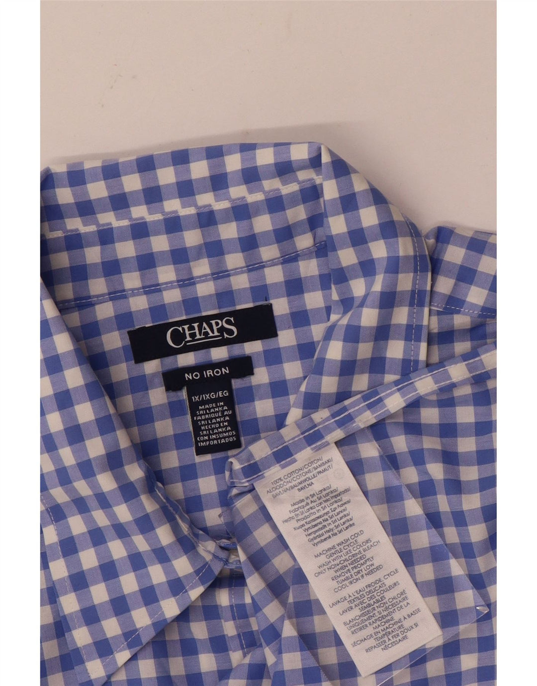 Koszula damska Chaps UK 18 XL, niebieska bawełniana kratka