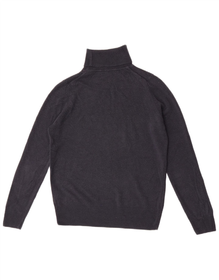 Marks & Spencer Damski sweter z golfem UK 10, mały, granatowy