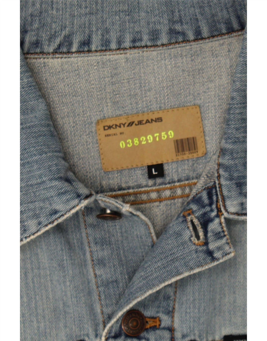 DKNY Womens Denim Jacket UK 16 Large Blue Cotton Vintage Dkny and Second-Hand Dkny from Messina Hembry 