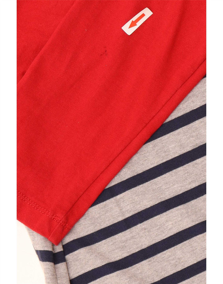 Damska sukienka basic z rękawem 3/4 Tommy Hilfiger UK 12 w średnie czerwone paski