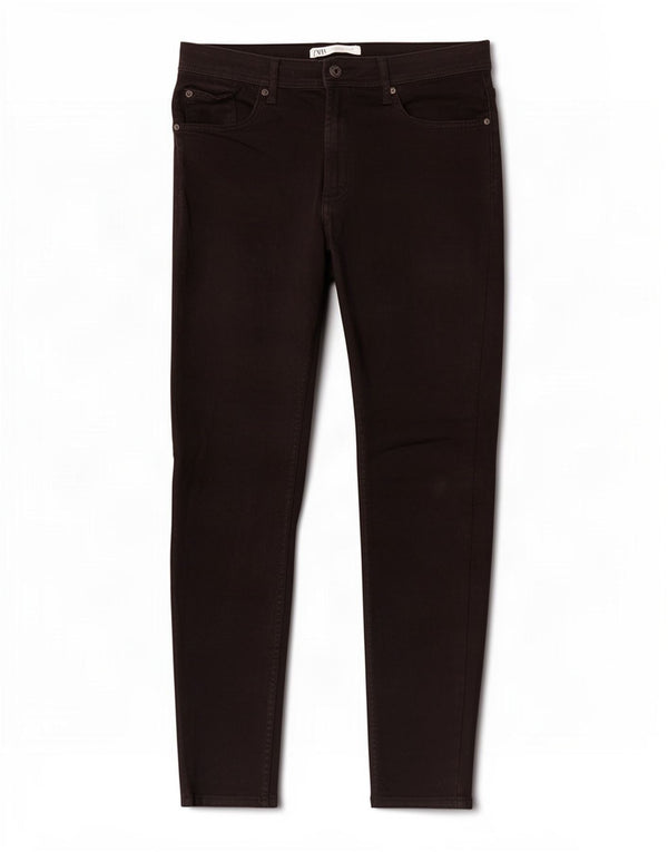 Męskie jeansy obcisłe Zara EU 44 Large W34 L30 Czarna bawełna