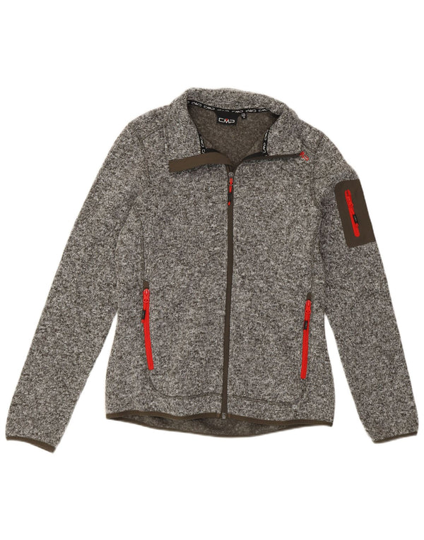 Damska kurtka dresowa CMP UK 14, średni szary, nakrapiany poliester