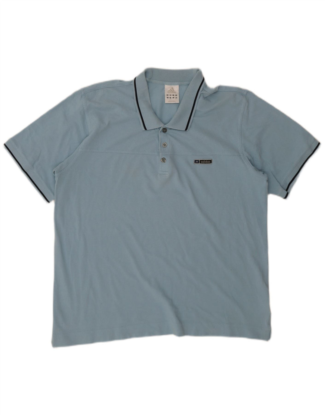 Męska koszulka polo Adidas 2XL niebieska bawełna