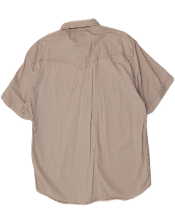 Koszula męska Wrangler Western z krótkim rękawem XL, beżowa