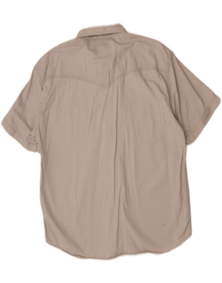 Koszula męska Wrangler Western z krótkim rękawem XL, beżowa