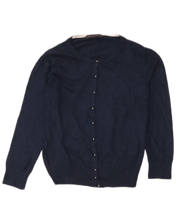 Sweter damski Marks & Spencer UK 14, duży, granatowy, wiskoza