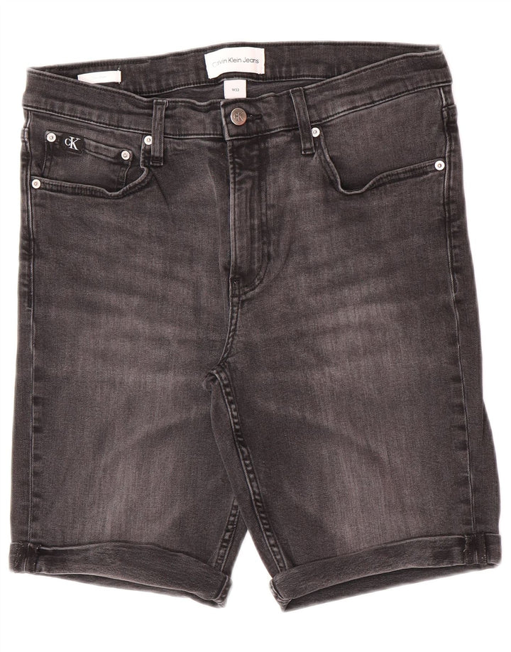 Męskie spodenki jeansowe Calvin Klein W33 Średnioszare, bawełniane