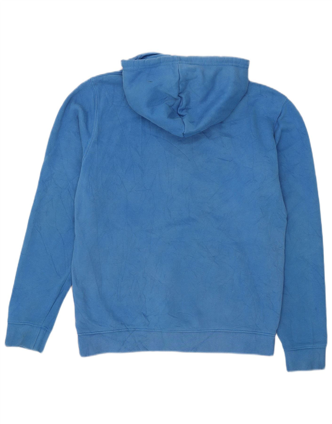 Adidas Męska bluza z kapturem, średnia niebieska, bawełniana