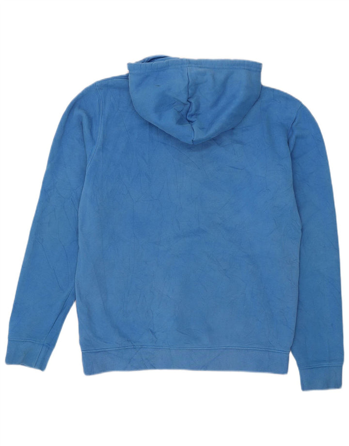 Adidas Męska bluza z kapturem, średnia niebieska, bawełniana