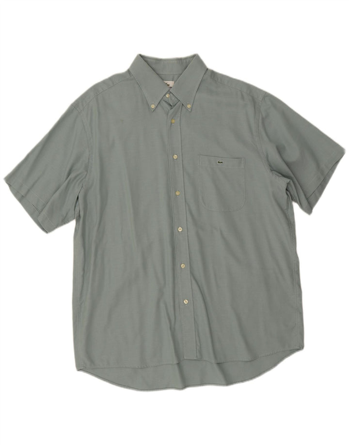 Koszula męska z krótkim rękawem Lacoste, rozmiar 45 XL, zielona