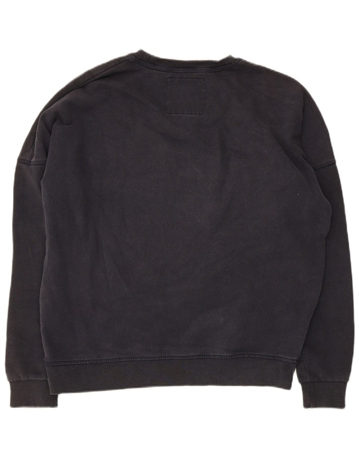 Męski sweter oversize Superdry z grafiką UK 8, mały, szary, bawełniany