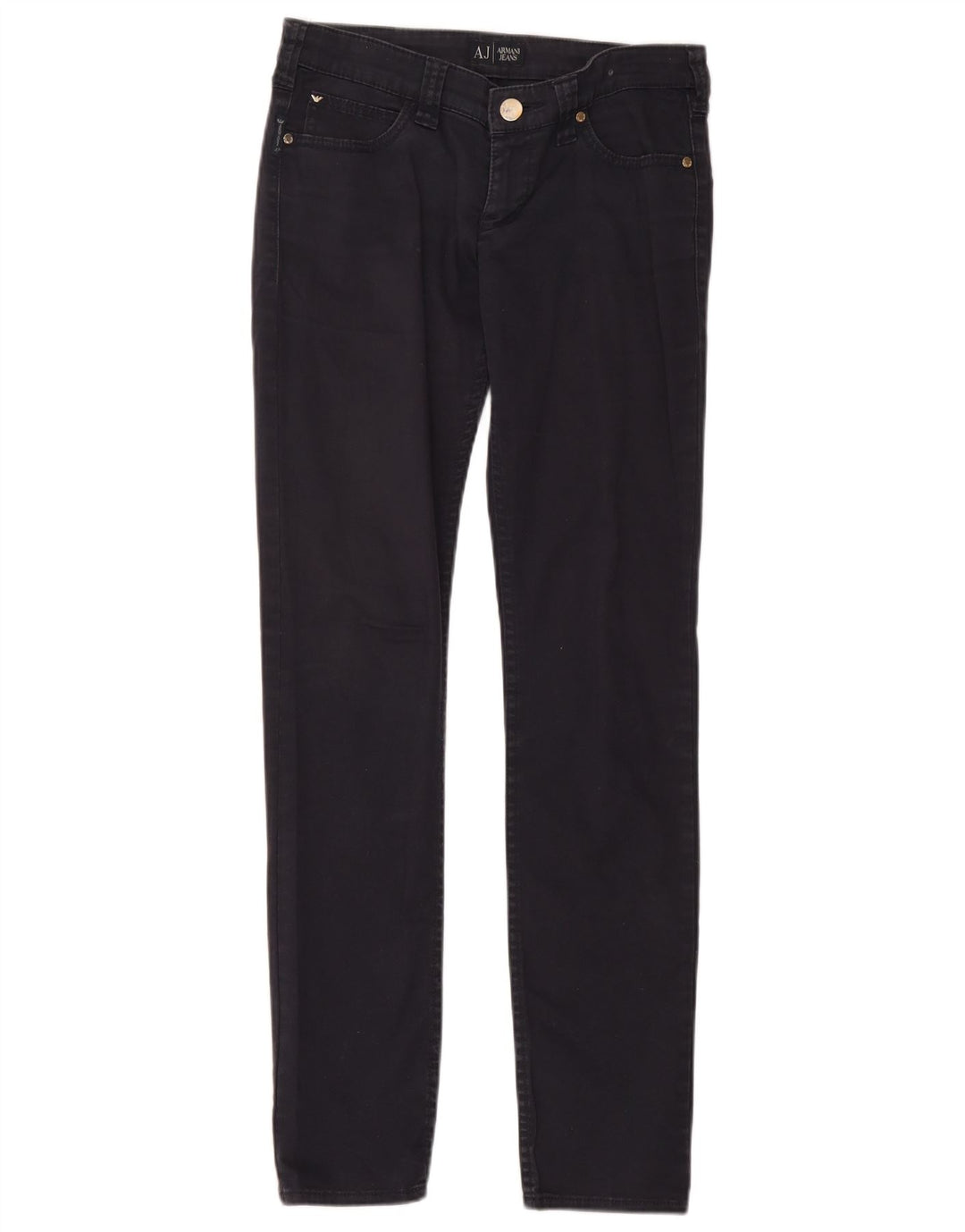 Damskie dżinsy Armani Slim W27 L30 Granatowa bawełna