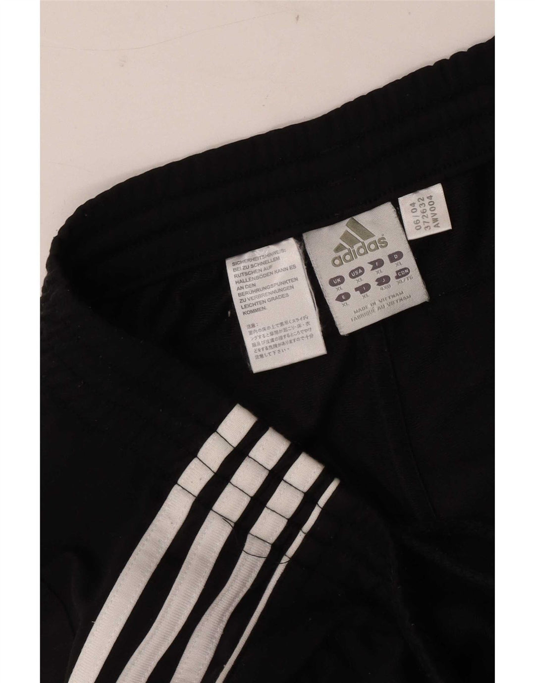 Męskie spodnie dresowe Adidas XL, czarne, poliestrowe