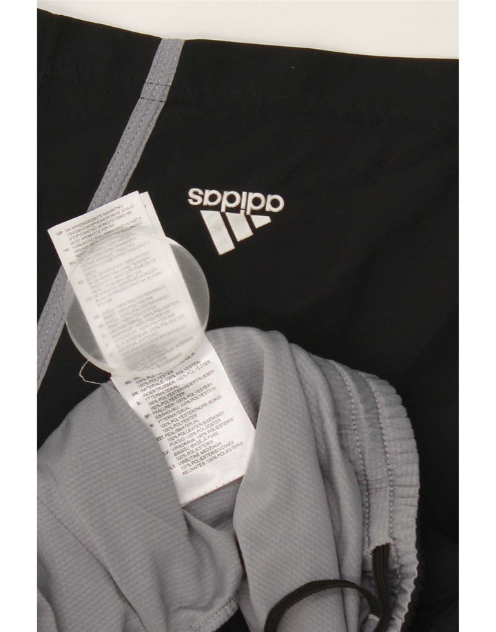 Męskie spodenki sportowe Adidas, duże, czarne, poliestrowe