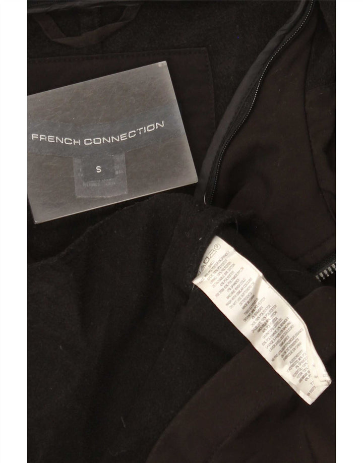 Damski płaszcz wiatrówka z kapturem French Connection UK 10 Small Black