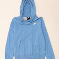 NIKE Womens Oversized Hoodie Jumper UK 10 Small Blue Cotton Vintage Nike and Second-Hand Nike from Messina Hembry 