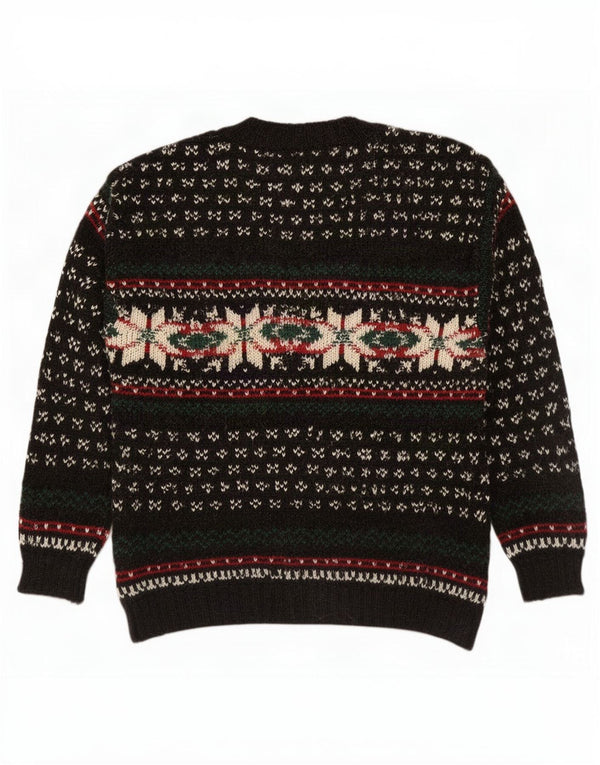Marks & Spencer Męski sweter St. Michael z okrągłym dekoltem XL, czarny