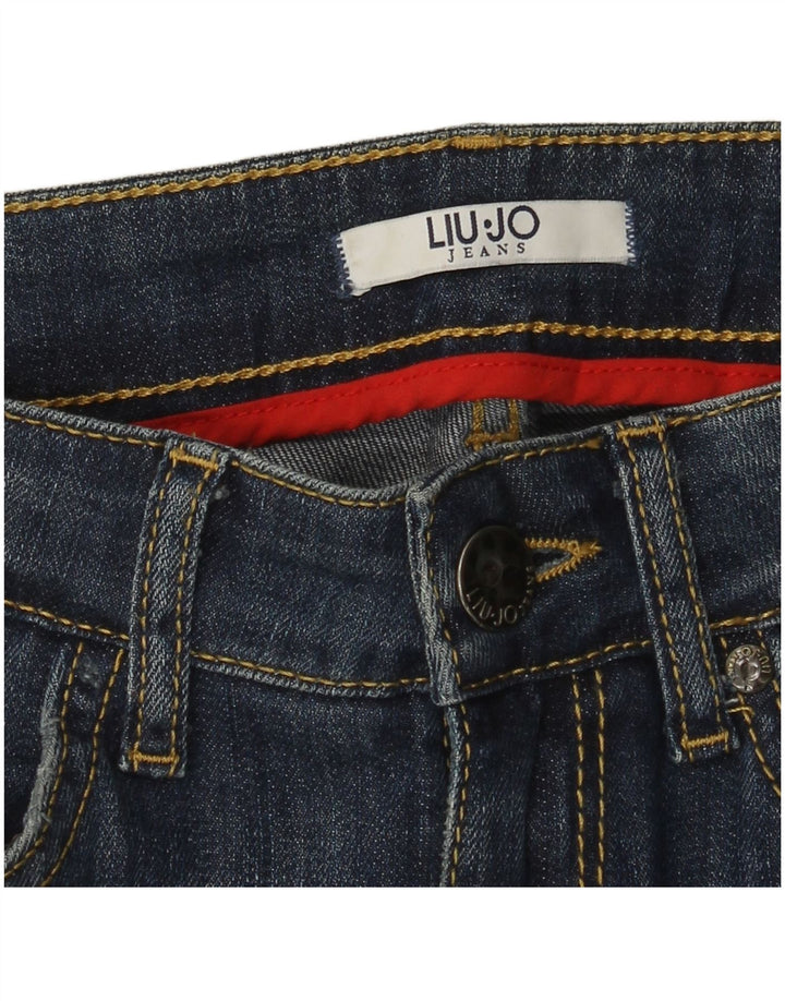 Damskie jeansy Bootcut Liu Jo W28 L31 granatowe