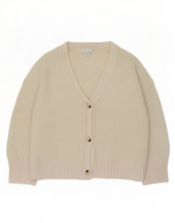 Damski sweter oversize Topshop UK 10, mały, złamany biały poliester