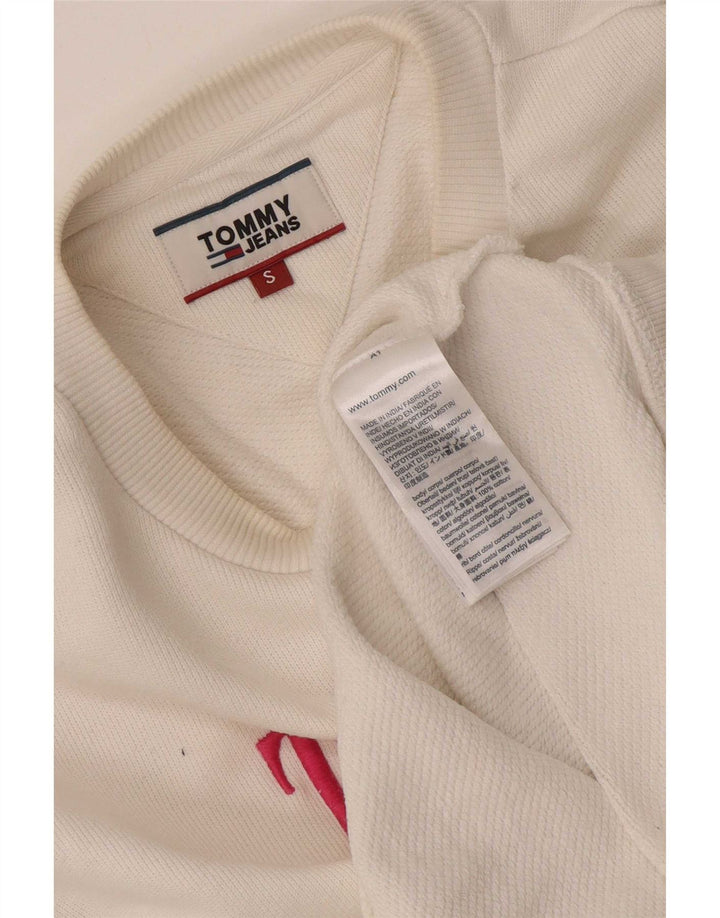 Damska bluza oversize Tommy Hilfiger Graphic UK 10 Small White