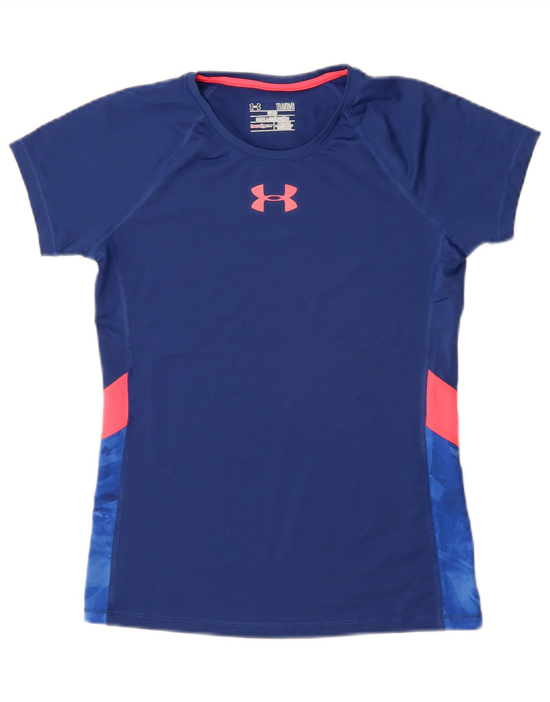 Dziewczęcy dopasowany t-shirt UNDER ARMOUR 11-12 lat, duży, niebieski