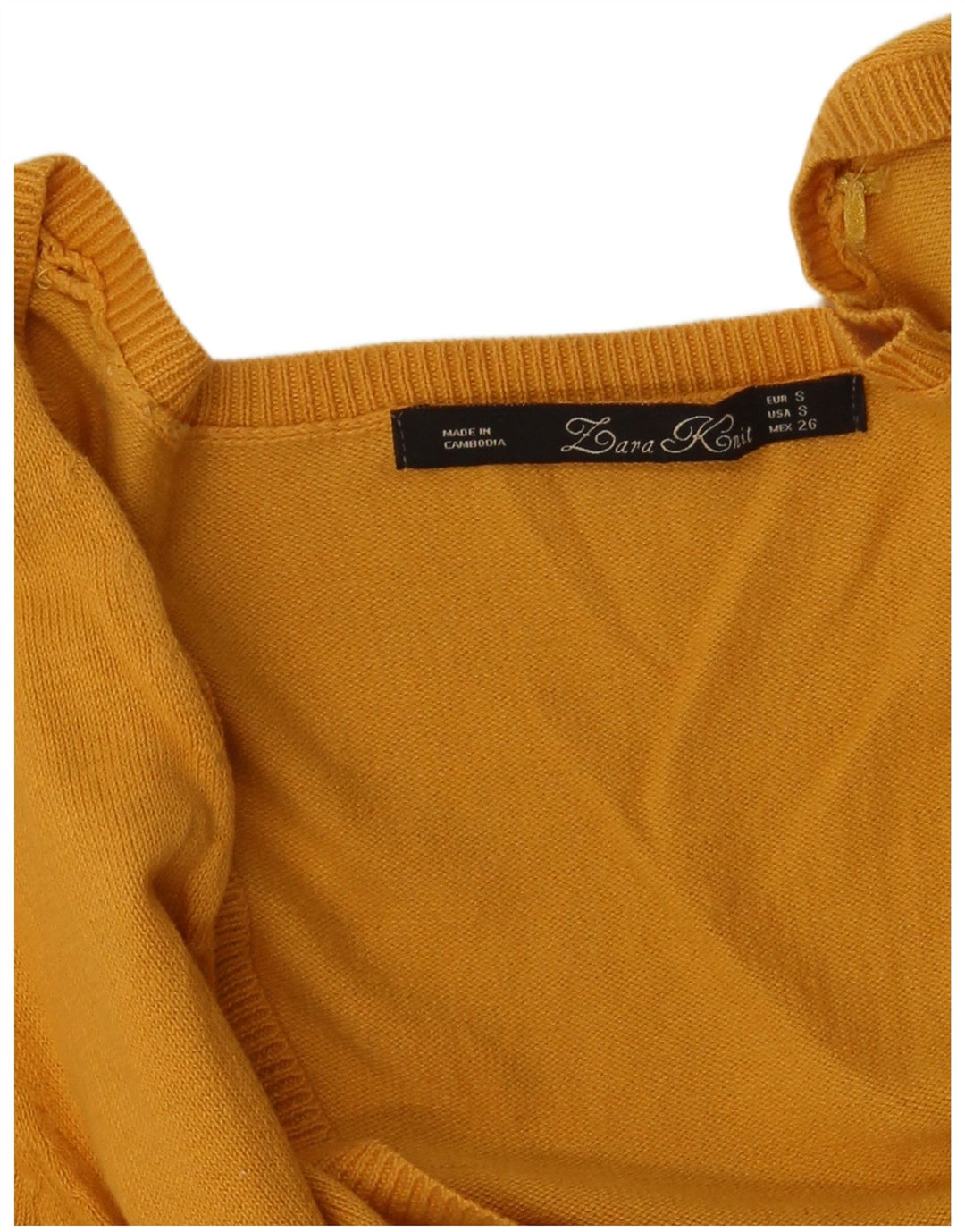 Sweter damski Zara Cardigan UK 10, mały, żółty