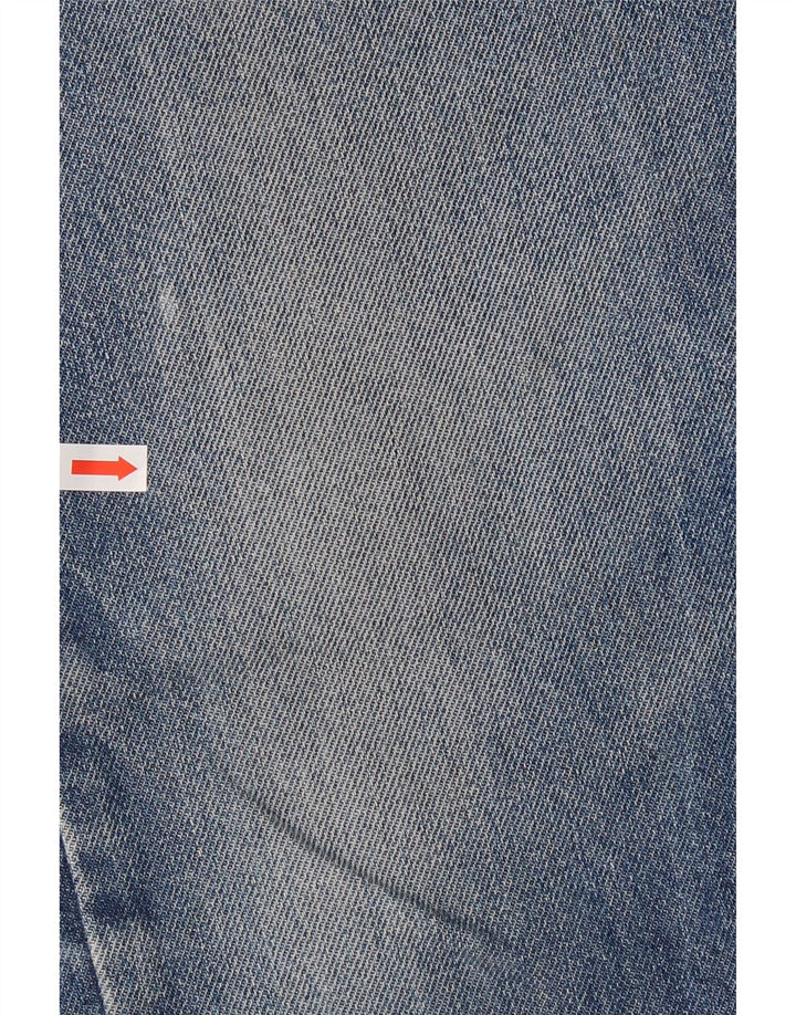 Męskie jeansy Levi's 521 Slim, zwężane, przycięte, W34 L25, niebieska bawełna