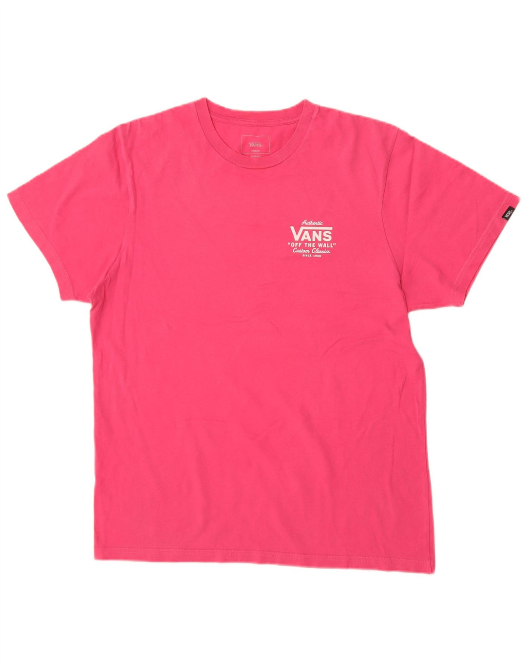 Męski t-shirt Vans Slim Fit z grafiką, średni róż