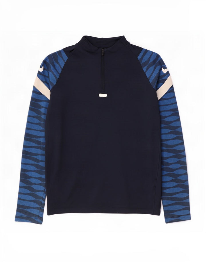 Chłopięcy dres Nike Dri Fit z pulowerem, 13-14 lat XL, granatowy