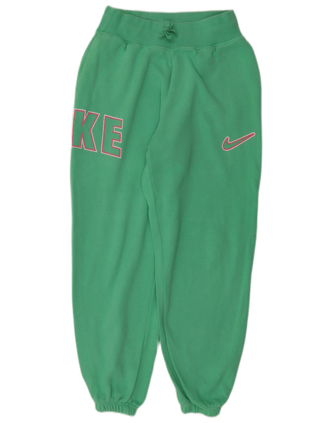 Damskie spodnie dresowe NIKE z grafiką Joggers UK 10 Małe, zielone, bawełniane
