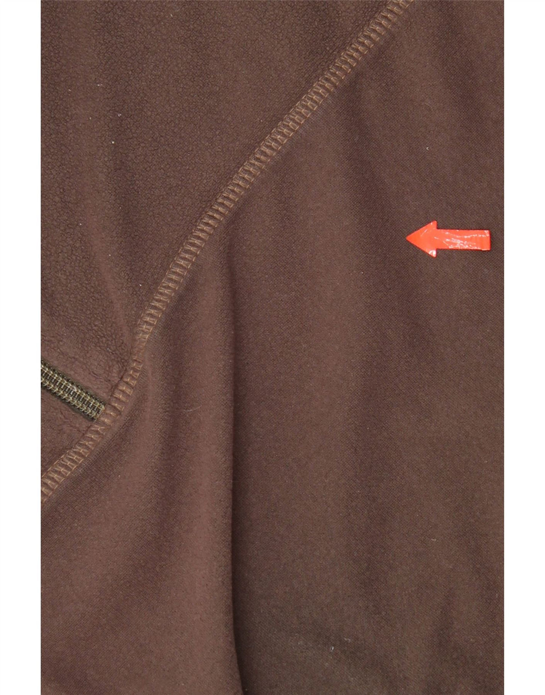 Męski sweter polarowy Jack Wolfskin z pełnym zamkiem, duży, brązowy
