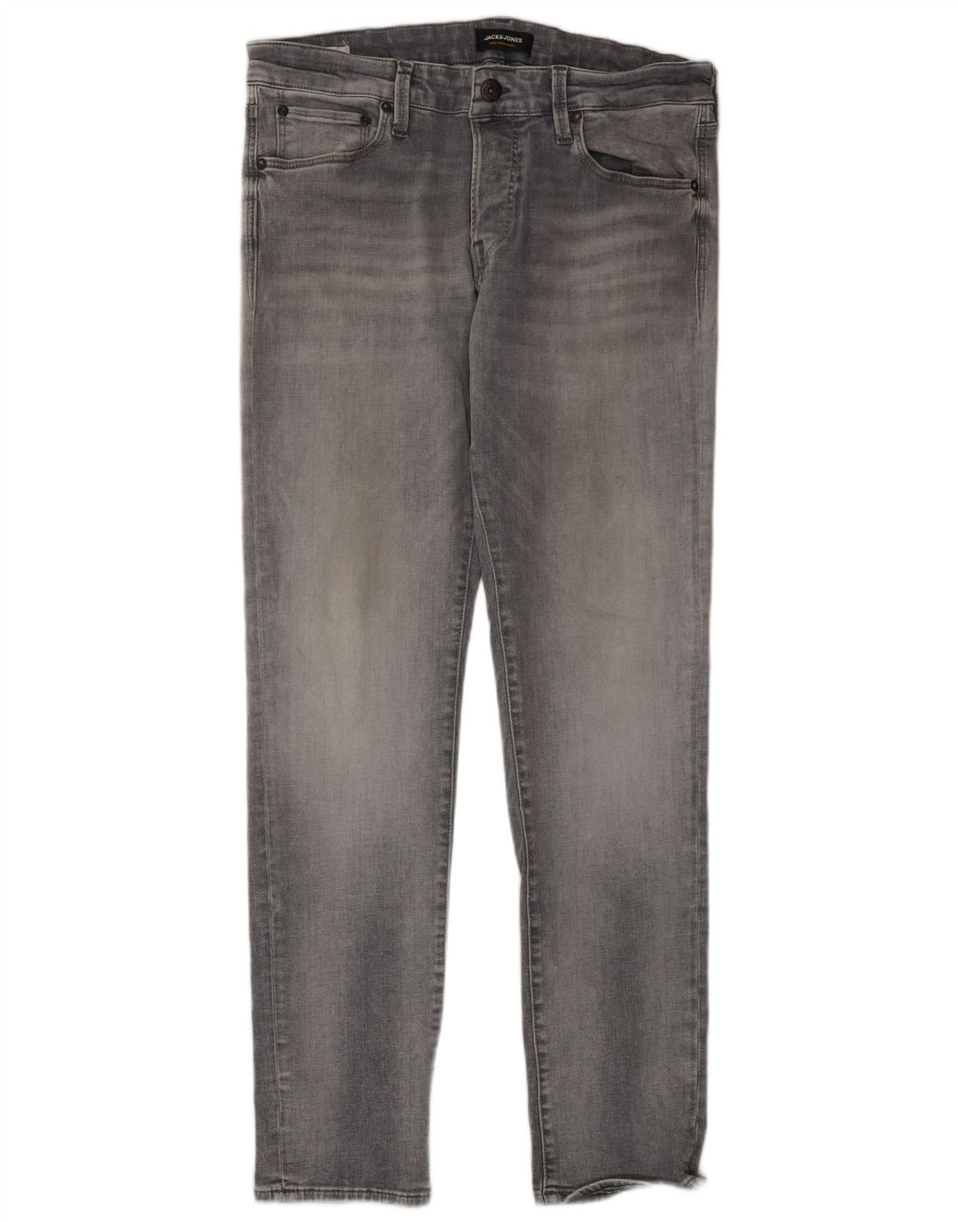 JACK & JONES Męskie jeansy slim W34 L32 Szara bawełna